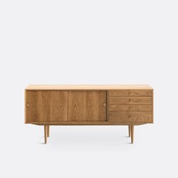 Винтажный буфет Quilda с 2 дверцами и 4 ящиками LA REDOUTE INTERIEURS image