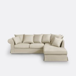 Sofá-cama de canto, em algodão, Adelia LA REDOUTE INTERIEURS image