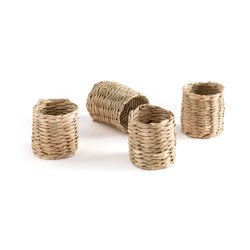 Set of 4 Nala Woven Straw Napkin Rings LA REDOUTE INTERIEURS image