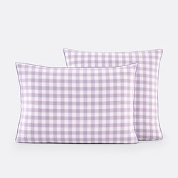 Kissenbezug Veldi für Kinder, violett, Baumwolle LA REDOUTE INTERIEURS image