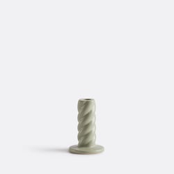 Bougeoir torsadé en céramique H12,5 cm, Vavy LA REDOUTE INTERIEURS image