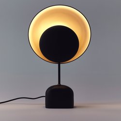 Lampe à poser, métal noir et moka, Naton AM.PM image