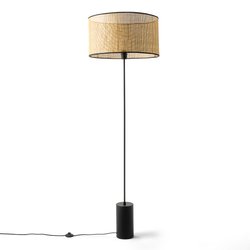 Cara Metal & Cane Floor Lamp LA REDOUTE INTERIEURS image