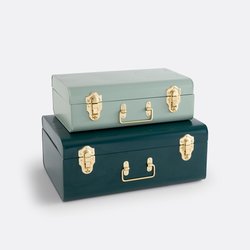 Set of 2 Masa Metal Trunks LA REDOUTE INTERIEURS image