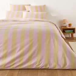 Tamori Amber/Mauve Duvet Cover in Cotton LA REDOUTE INTERIEURS image