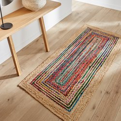 Alfombra de pasillo de yute y algodón reciclado, Jaco AM.PM image