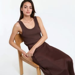 Tank top met ronde hals LA REDOUTE COLLECTIONS image