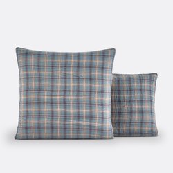 Check Cotton Muslin Pillowcase LA REDOUTE INTERIEURS image