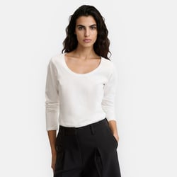 T-shirt col rond, manches longues LA REDOUTE COLLECTIONS image