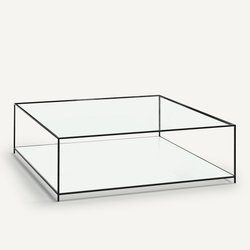 Sybil Square Tempered Glass Coffee Table AM.PM image