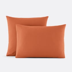 Taie d'oreiller unie en percale de coton, 80 fils, Scenario LA REDOUTE INTERIEURS image