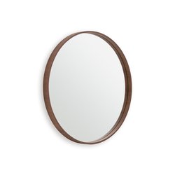 Spiegel Alaria, Nussbaumfurnier, rund Ø 80 cm LA REDOUTE INTERIEURS image