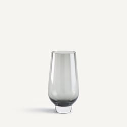 Set of 6 Maneva Hand-Blown Smoked Glass Juice Glasses AM.PM image