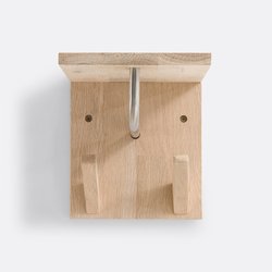 Wandgarderobe SLOFIA mit 2 Haken, Eiche hell LA REDOUTE INTERIEURS image
