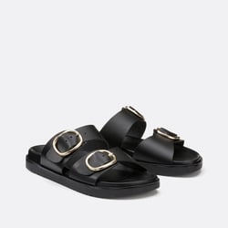 Кожаные мюли с двумя пряжками SALOME / САЛОМ LA REDOUTE COLLECTIONS image