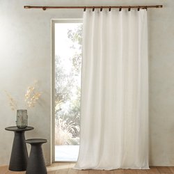 Vorhang Private aus vorgewaschenem Leinen mit Futter und Ringen AM.PM image
