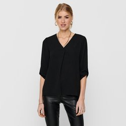 Blusa con manga 3/4 y cuello de pico JDY image