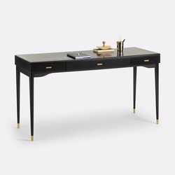 Novani 3-Drawer Solid Birch Desk LA REDOUTE INTERIEURS image