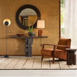 Sessel Sanami, Nussbaum massiv, Bezug mit Animal-Print AM.PM image