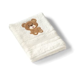 Serviette de toilette  en Coton 500g/m² modèle brodé - KARL TRADITION DES VOSGES image