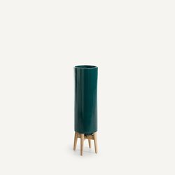 Florian Flower Pot with Wooden Feet, H70cm AM.PM image