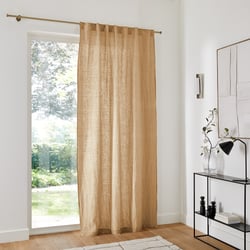 Tenda in lino lavato con passanti nascosti, Onega LA REDOUTE INTERIEURS image