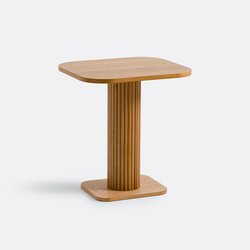 Oak Bistro Table with 2 Place Settings, Tamula LA REDOUTE INTERIEURS image