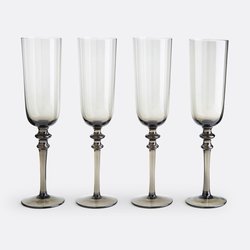 Lot de 4 flûtes en verre fumé, Venelli LA REDOUTE INTERIEURS image
