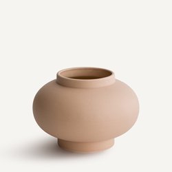 Leccia Ceramic Matte Round Vase AM.PM image