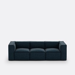 Sofá modulável, 3 lugares, em veludo texturizado, Seven LA REDOUTE INTERIEURS image