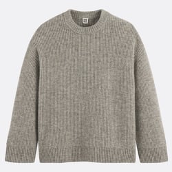 Trøje/sweater med rund hals i chunky blød strik LA REDOUTE COLLECTIONS image
