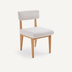 Chaise en chêne, coton et lin, Izag AM.PM image