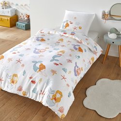 Mermaid Polycotton Bed Set with Square Pillowcase SO'HOME image