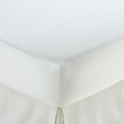 Drap housse en percale de coton, 80 fils, bonnet 35 cm, Scenario LA REDOUTE INTERIEURS image