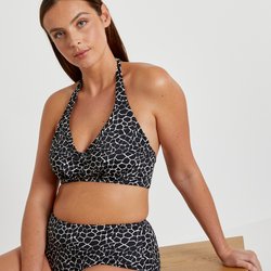Haut de maillot de bain foulard, motif animalier LA REDOUTE COLLECTIONS PLUS image