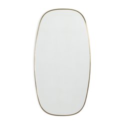Espelho com moldura de latão envelhecido, alt. 100cm, Caligone AM.PM image