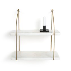 Wandregal Fitia, Marmor und Messing, B. 40 cm LA REDOUTE INTERIEURS image