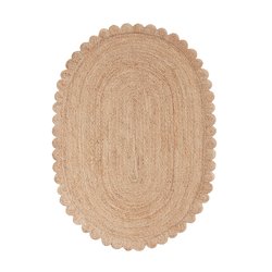 Aftas Oval Jute Tæppe LA REDOUTE INTERIEURS billede