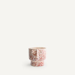 Lesego 24cm High Enamelled Ceramic Face Flower Pot AM.PM image