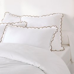 Funda de almohada lisa de algodón lavado con acabado de escamas, Scenario LA REDOUTE INTERIEURS image