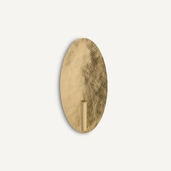 Lunou Oval Wall Sconce with Candle Holder/Bud Vase in Brass AM.PM image