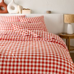 Пододеяльник из хлопка, Veldi Orange LA REDOUTE INTERIEURS image