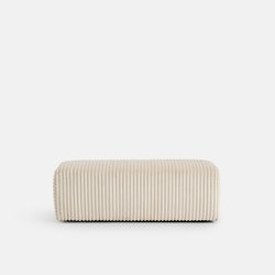 Pouf XL, en velours côtelé XL, LIORA LA REDOUTE INTERIEURS image