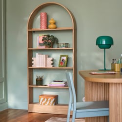 Boogboekenkast, eikenfineer, ondiep, MATHÉO LA REDOUTE INTERIEURS image