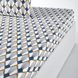 Простыня натяжная их перкали, Elisa bleue LA REDOUTE INTERIEURS image