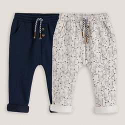 Pack of 2 Joggers LA REDOUTE COLLECTIONS image