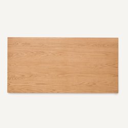 Plateau de table rectangulaire en plaqué chêne, longueur 200 cm, RECTO AM.PM image