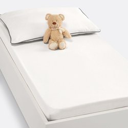 Lot de 2 draps housses coton, uni LA REDOUTE INTERIEURS image