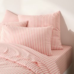 Funda de almohada de algodón, Soizic melocotón LA REDOUTE INTERIEURS image