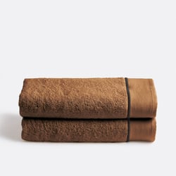 Lote de 2 toallas de baño de algodón peinado de 700 g/m², VICTOR LA REDOUTE INTERIEURS image